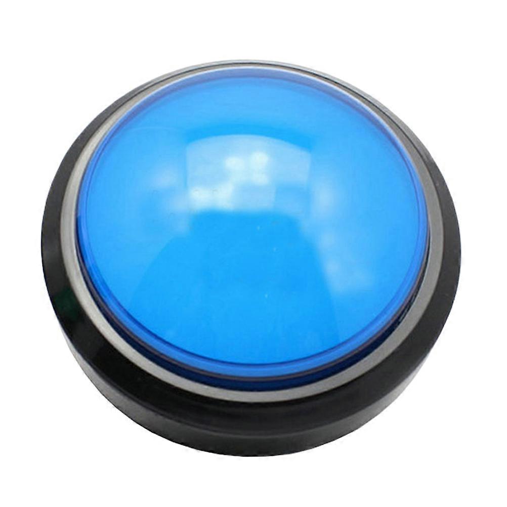 Game Answer Buzzer Electronic Responder Toy Digital Responder Big Buttons with Lamp without Battery (Blue) Random Light Color