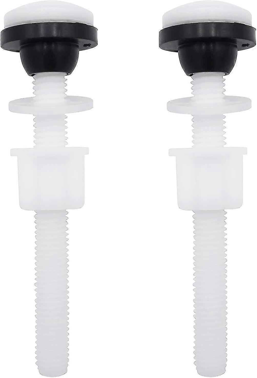 2 Pack Plastic Toilet Seat Hinges And Nuts With Washers