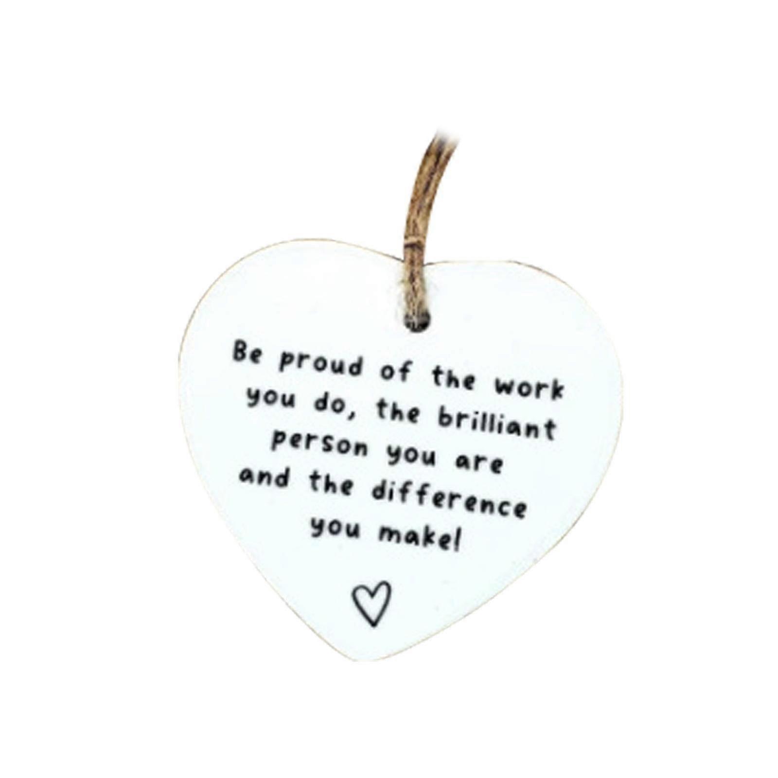 Never Forget The Difference You've Made Acrylic Pendant Charm For Wall, Door, Window, Cabinet And Coat Hook