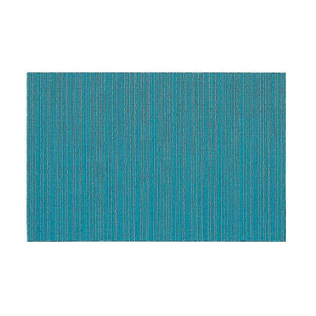 Placemat Green Solid Color Pvc Mat Ordinary Horizontal Striped Table Mat