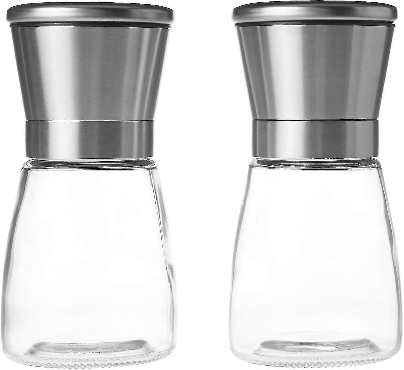 Adjustable Salt And Pepper Grinder, 5.5 Oz Capacity - Set Of 2