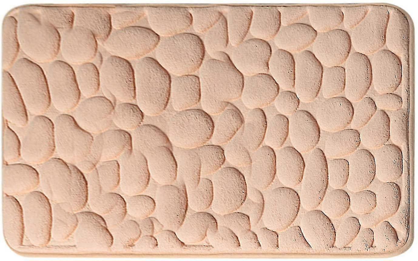 Tflycq Kullersten Präglad Badrum Badmatta Halkfria Mattor I Tvättställ Badkar Sidogolv Matta Duschrum Dörrmatta Memory Foam Pad