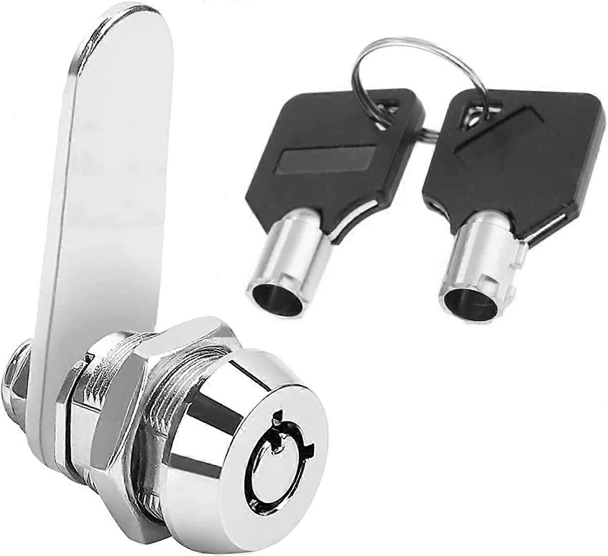 Threaded Tubular Cam Lock, Cylinder Lock Mailbox Barrel Security Lock for Door, Drawer, Cupboard, Mailbox with Keys Alike (16mm)