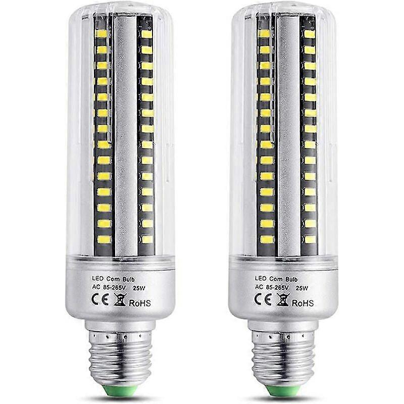 E27 25W LED لمبة ضوء أبيض دافئ 3000K ، 2500LM سطوع عالي ، مكافئ الهالوجين 200W لمبة الإضاءة ، غير قابلة للتعتيم ، E27 LED لمبة ضوء الذرة للسقف
