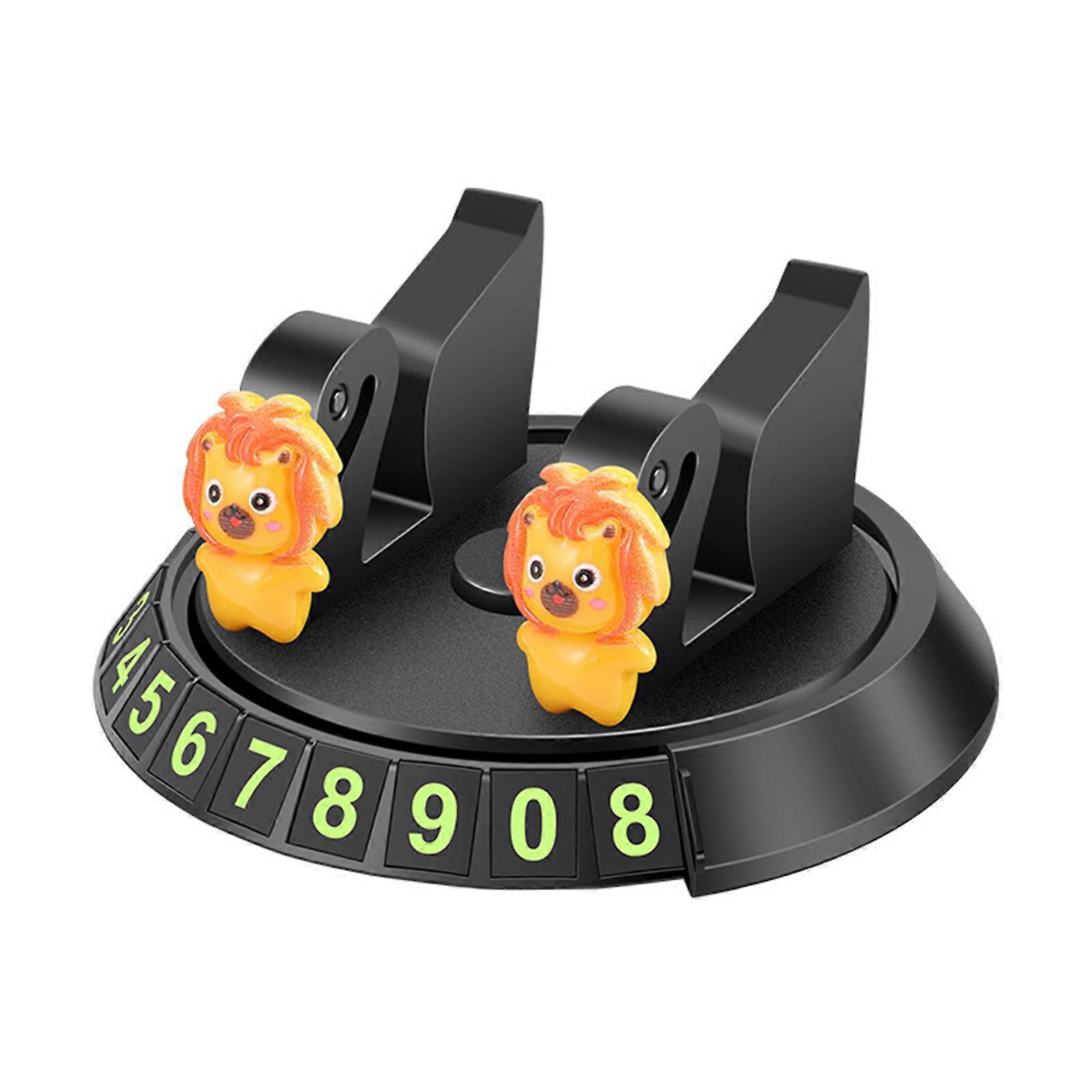 Car Phone Holder Dashboard Gps Navigation Temporary Parking Number Plate Support