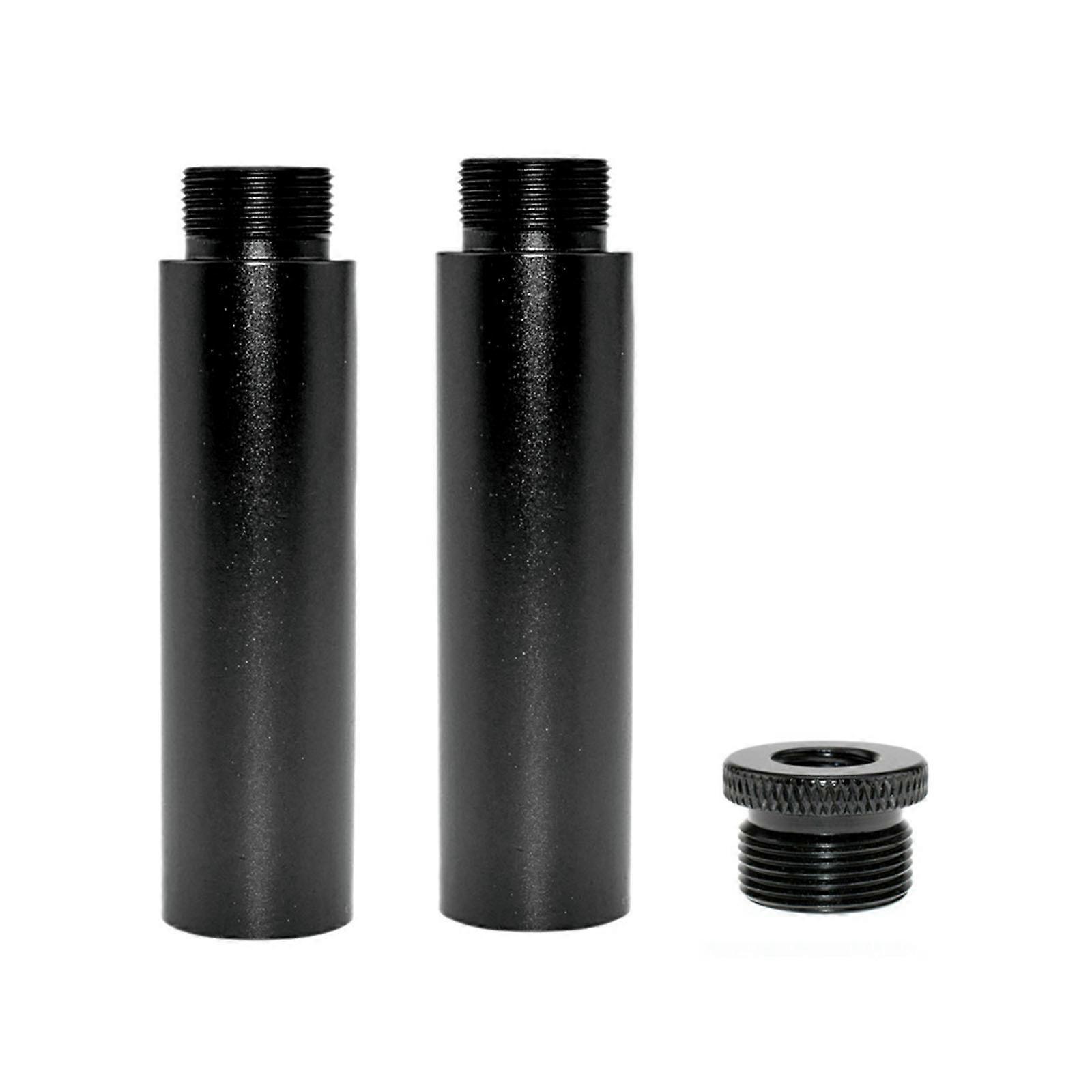 סט מוט הארכה למיקרופון בום 2pcs 5/8 מעמד מיקרופון מסגסוגת אלומיניום 5/8