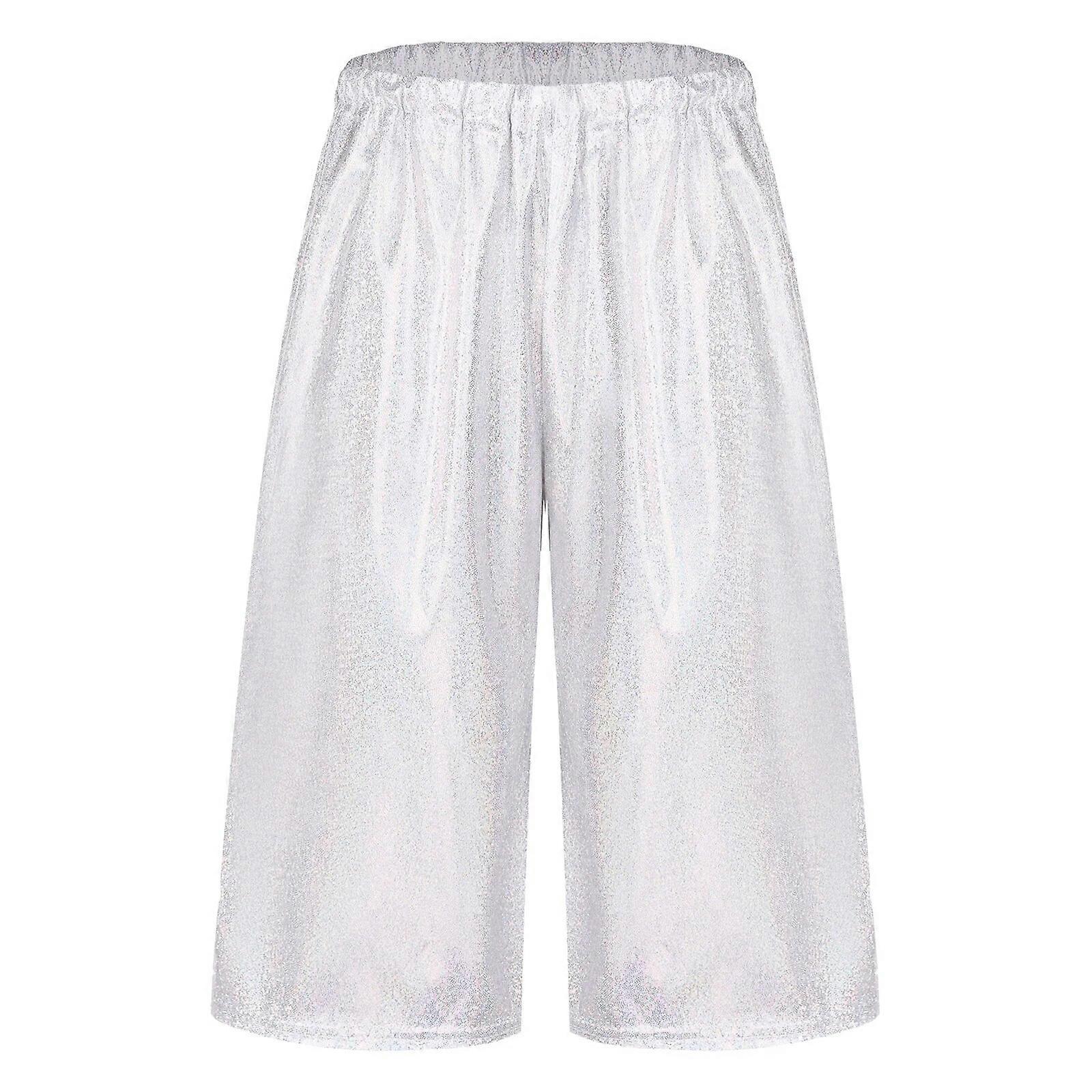 ازياء رقص الجاز للأطفال أطفال بنات شورتات معدنية لامعة ملابس رقص أزياء شورتات للرقص المسرح أداء ملابس الحفلات