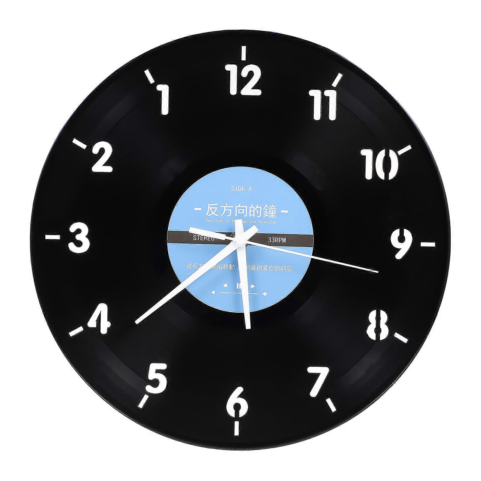 3d Clock Vintage Wall Clock Battery Operated Wall Clock Silent Hanging Clock