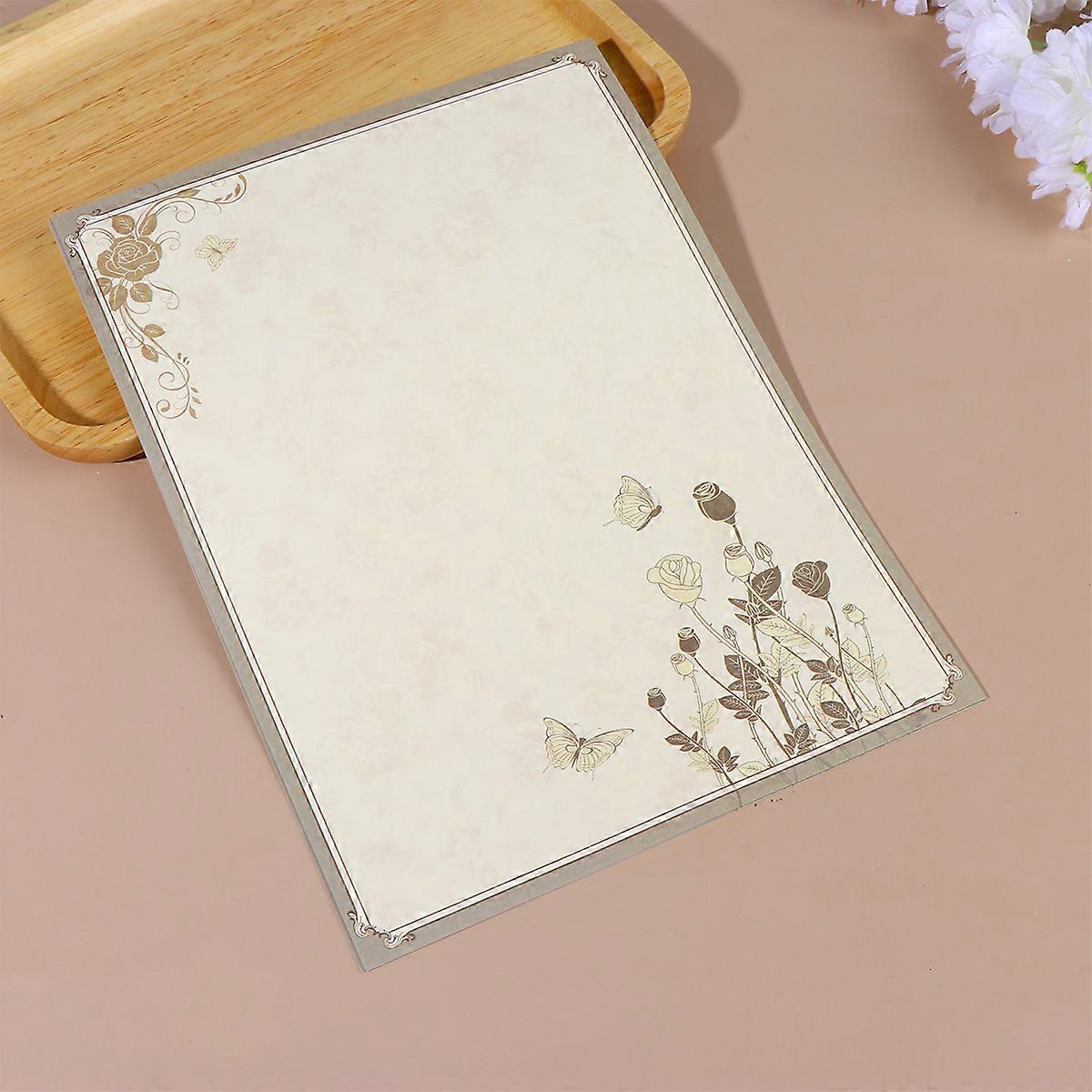 80 Sheets Vintage Antique Paper | 8.5 X 11 Letter Size Printer Paper, Double-Sided Aged Parchment Style