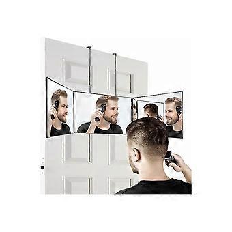 Self-haircut mirror black without light