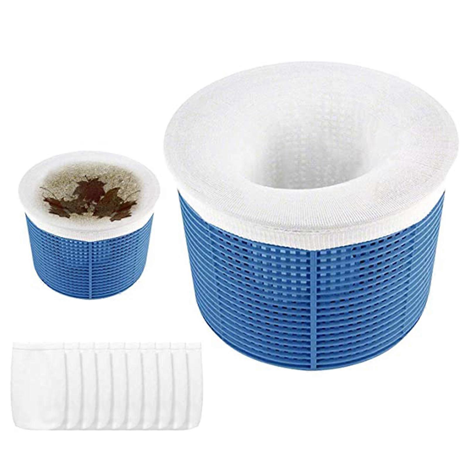 2023 New Pool Savers Socks Net Storage Bag Cost-effective 10pcs Ultra-fine Nylon Fabric Mesh Screen Liner Skimmer Filter