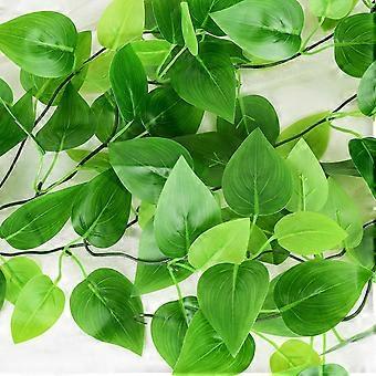 2 Stck knstliche Efeu Kletterpflanze, geflschte Plastik Efeu Girlande  Bltter grne Liane geflschte hngende Pflanzen fr Dekoration Balkon  Hochzeit Wand Home Garde | Fruugo DE