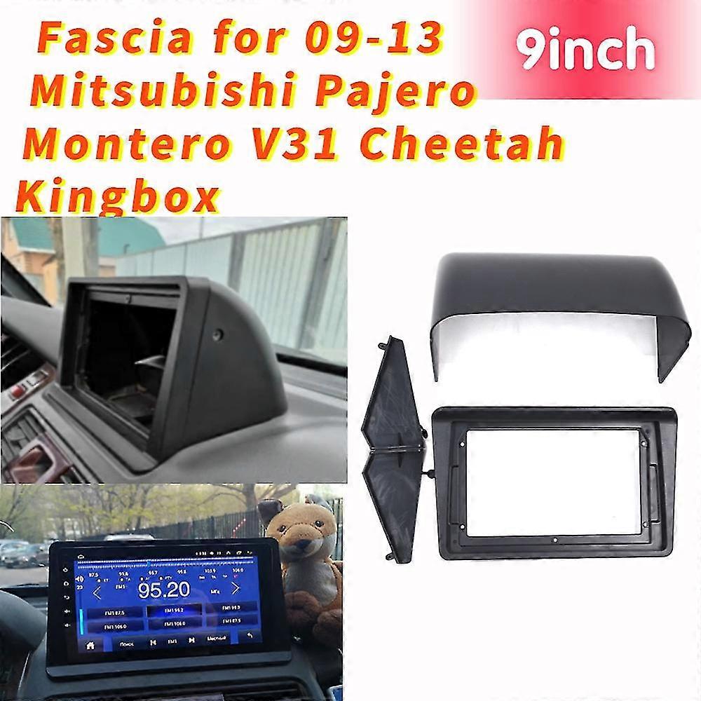 2 Din 9 pollici Fascia Autoradio per Mitsubishi Pajero Montero V31 Cheetah Kingbox Stereo Frame Plate Adattatore Pannello di Navigazione