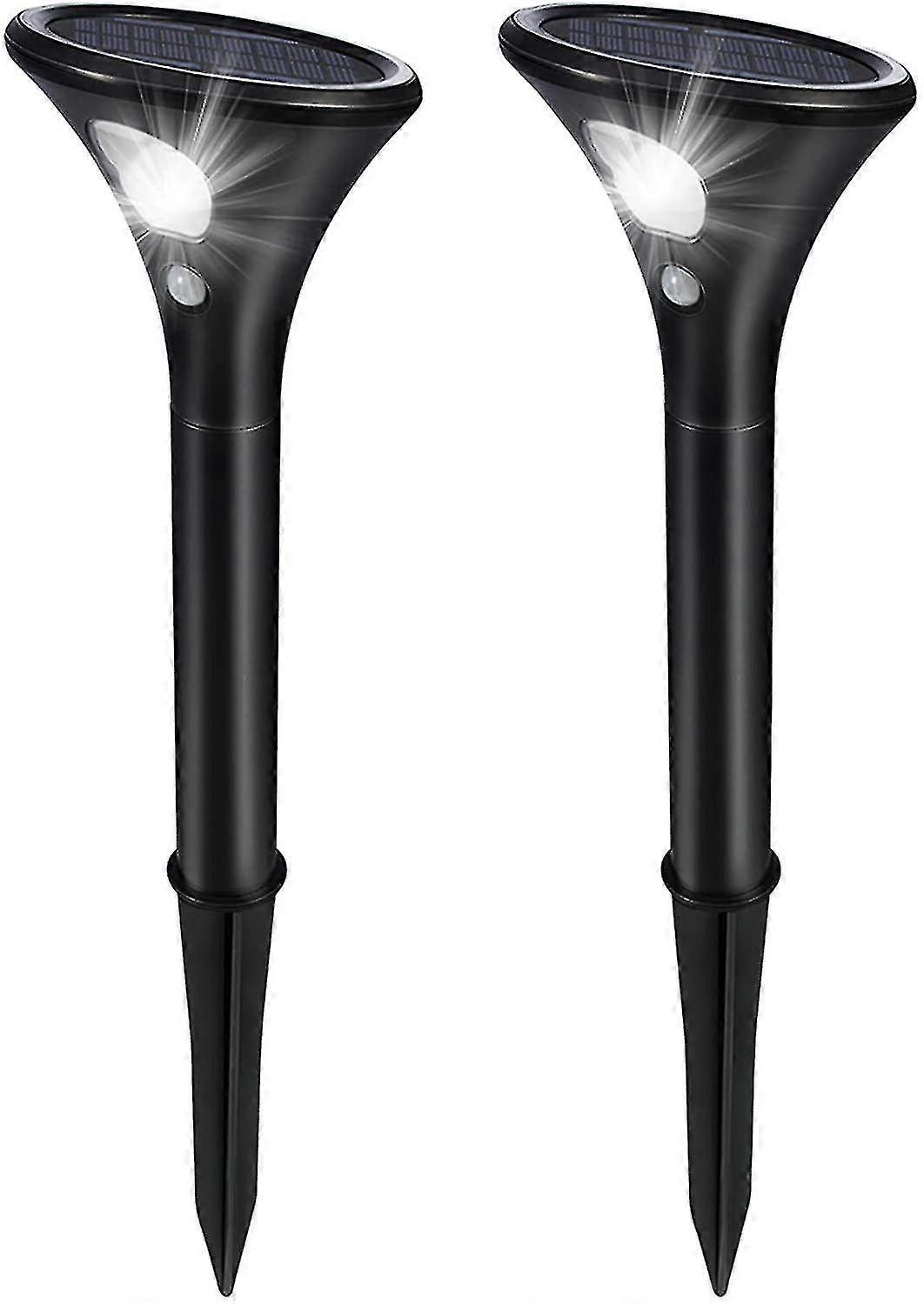 2024 Outdoor Bollard Lights Pathway Lights, Solar Garden Lights Outdoor Landscape Lighting Auto On/Off Solar Stake Lamp for Yard, Porch, Driveway, Pat