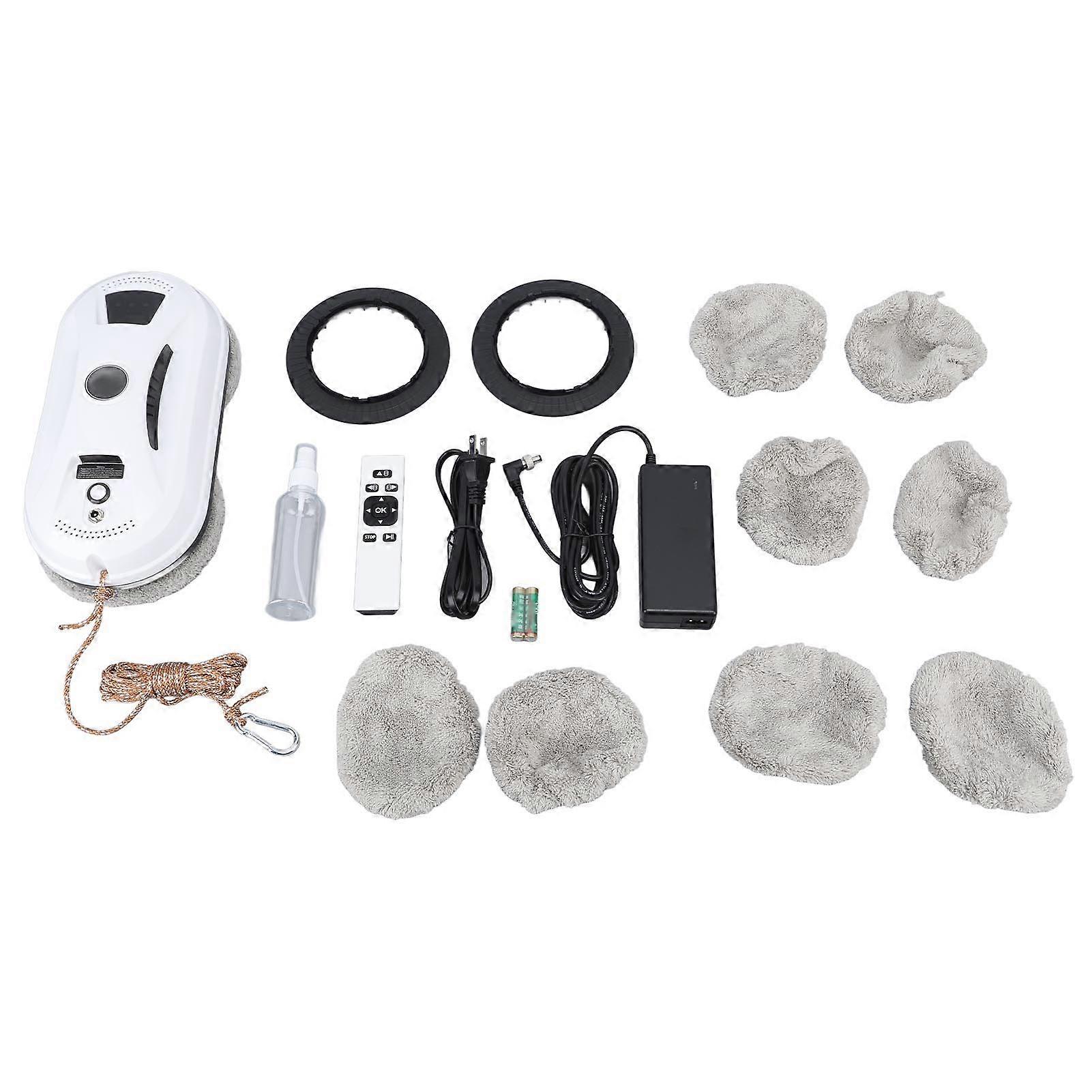 Window Cleaner Robot Automatic 2 X 2800Pa Strong Suction Power Power Outage Protection Glass Cleaner AC100240V