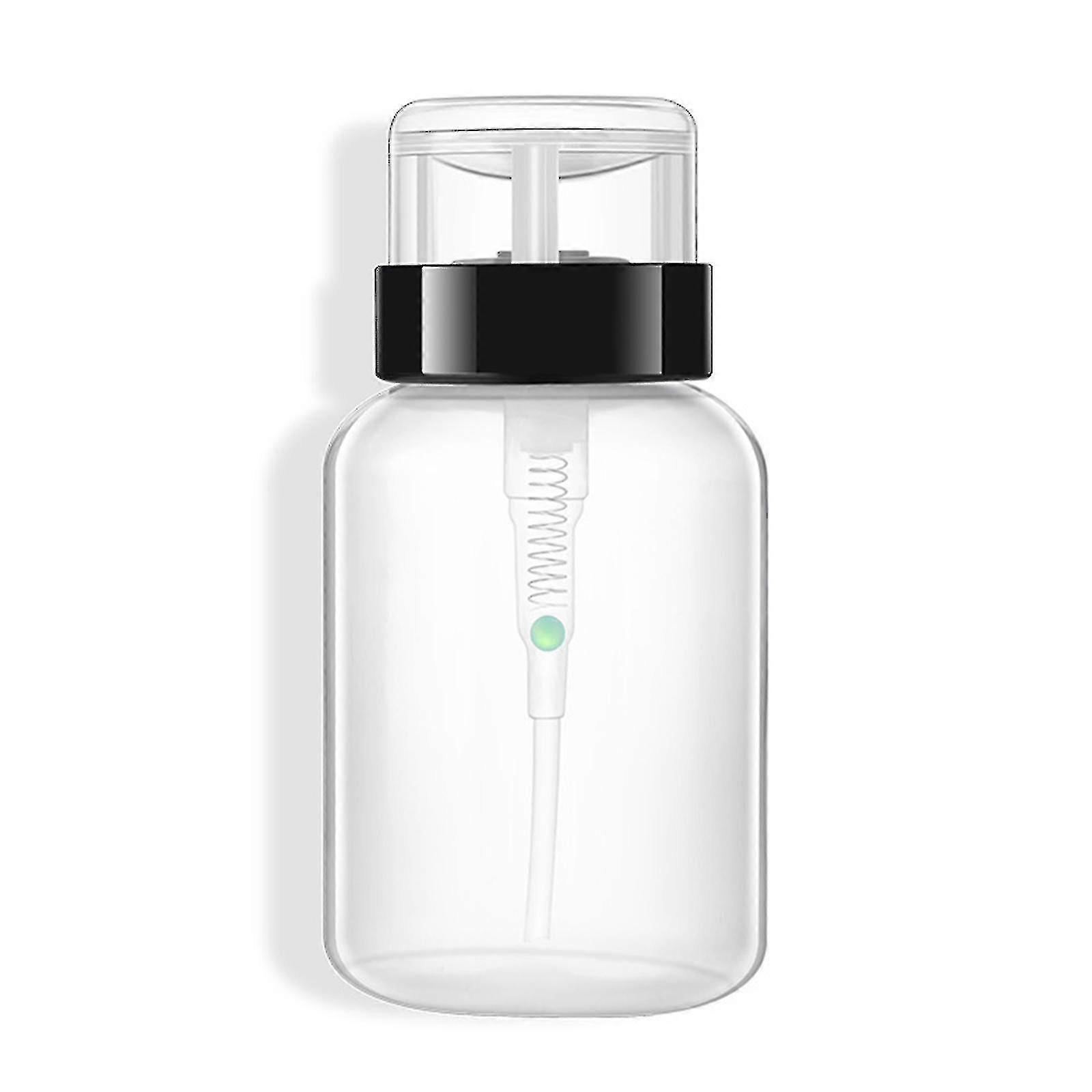 200ml Push Down Dispenser Nail Polish Remover Pump Empty Bottle Dispensers