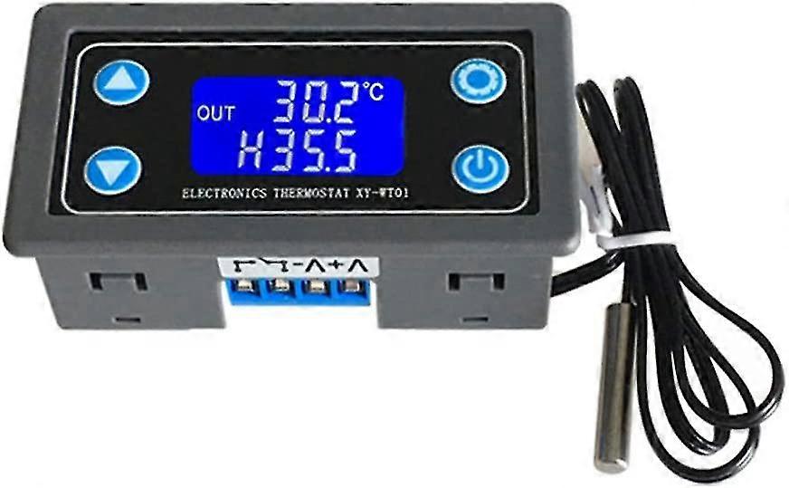 Digital Temperature Controller 12v 24v Lcd Display Digital Thermostat High Precision Temperature Control Module Cooling And Heating Automatic Switch B