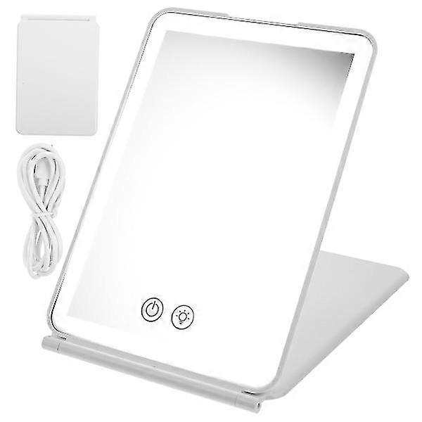 Usb Unique Folding Makeup Mirror Touching Light Mirror Bedroom Desktop Mirror