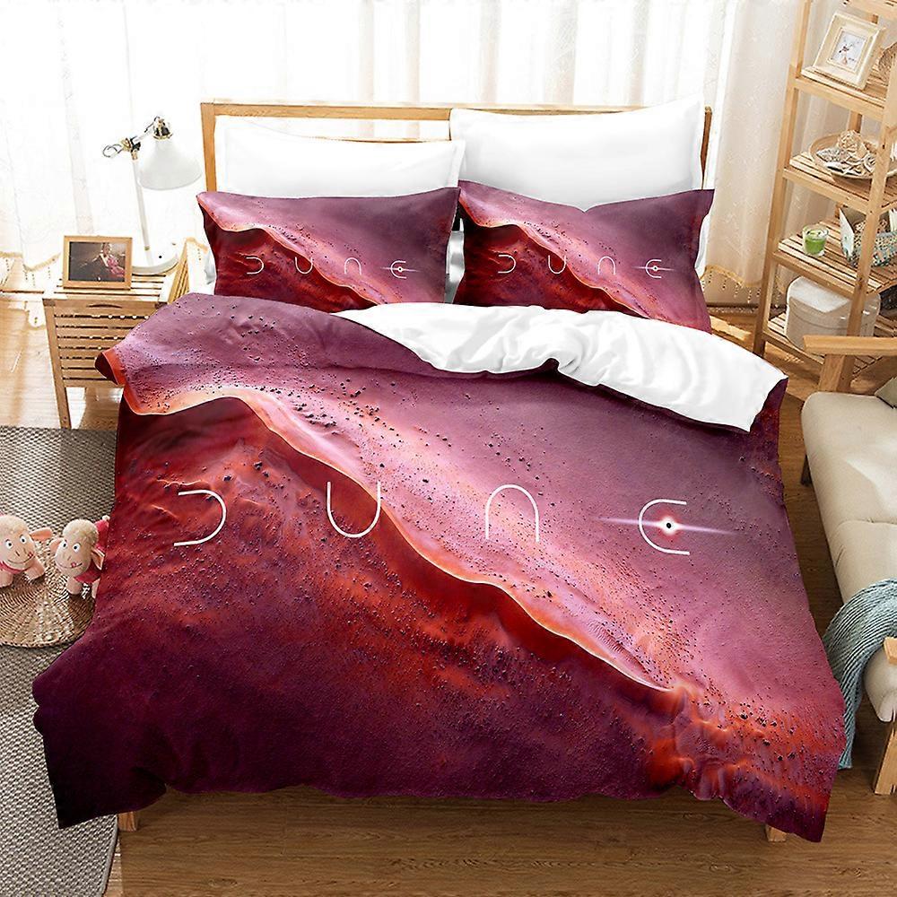 a4333 Lençóis Duna Conjunto de Cama Deserto Conjunto de Cama Aldult Kid Quarto Conjuntos de Capa de Edredão Conjunto de Cama de 33 Peças (1 Capa de Edredom + 2 Fronhas) Lençol