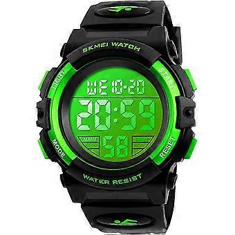 Kids Digital Sports Watch For Drenge Piger, Boy Vandtæt Casual Electronic Analog Quartz 7 Farverige Led Watche