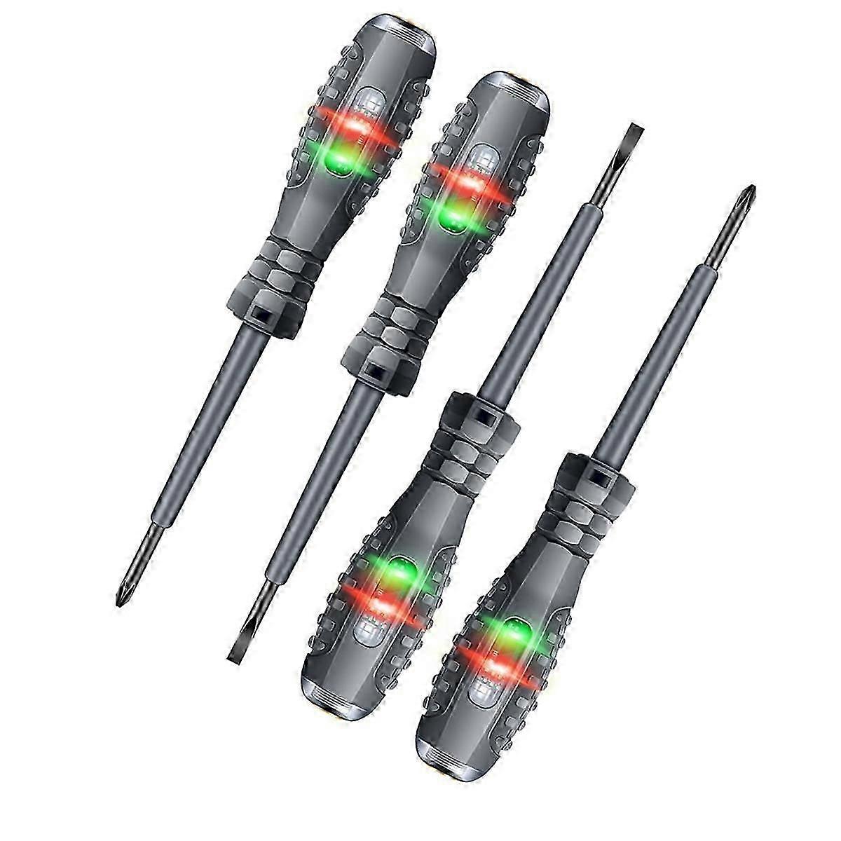 Tester di tensione con cacciavite Strumento per tester elettrico Tester di tensione senza contatto Penna con intervallo AC 70V-250V, Live/Zero