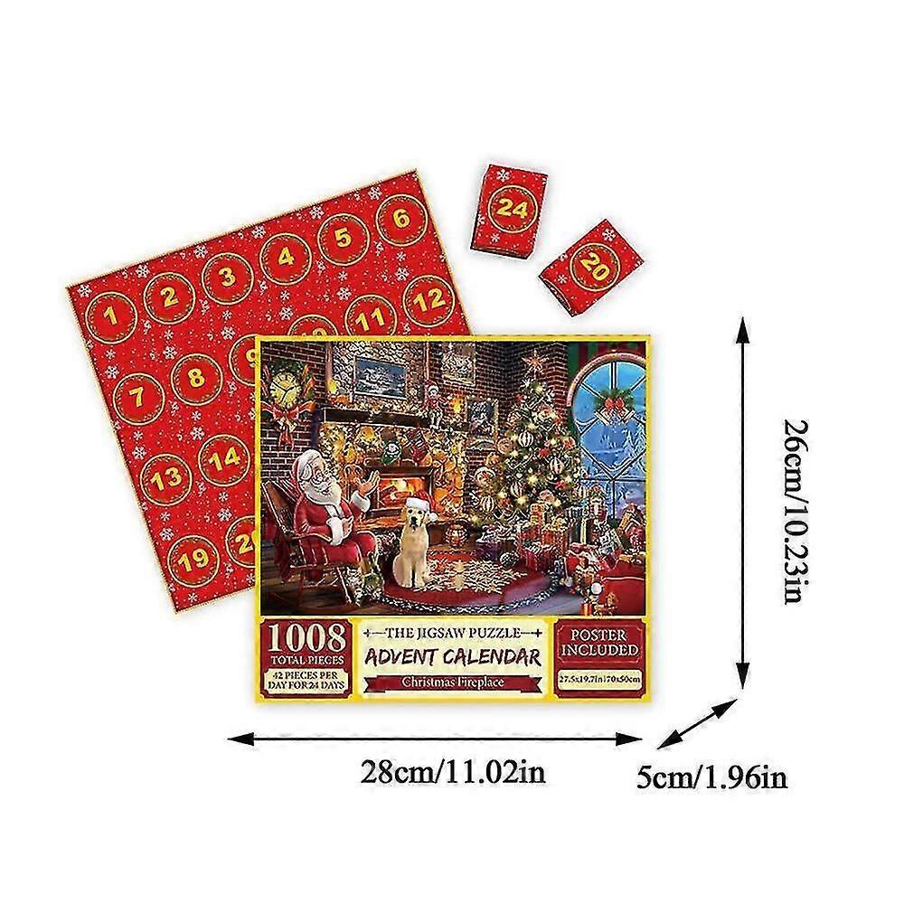 Advent Calendar 2023 Christmas 1008 Pieces Jigsaw Puzzle Santa Claus Prepares`recommended Products