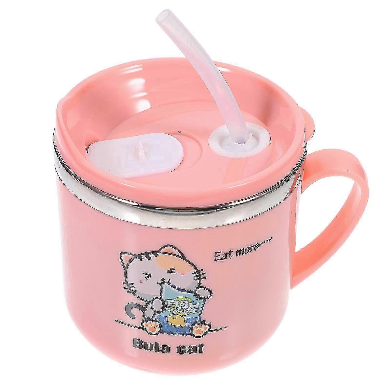 Sugrörsmugg för småbarn Tecknad sugrörsmugg Sugrörsmugg Barnens vattenmugg Dricksmugg