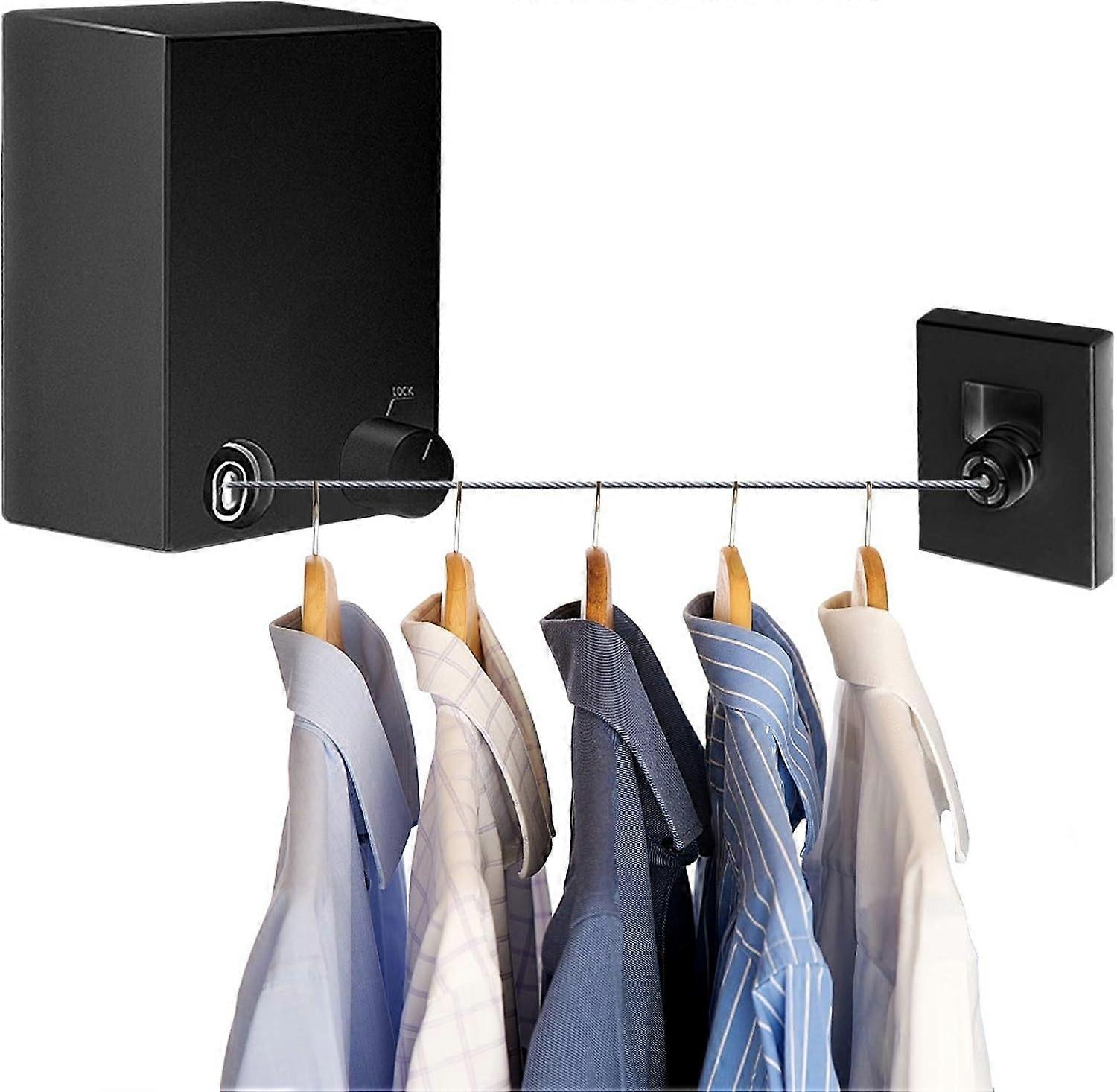 Non-Sagging Wall-Mounted Retractable Clothesline