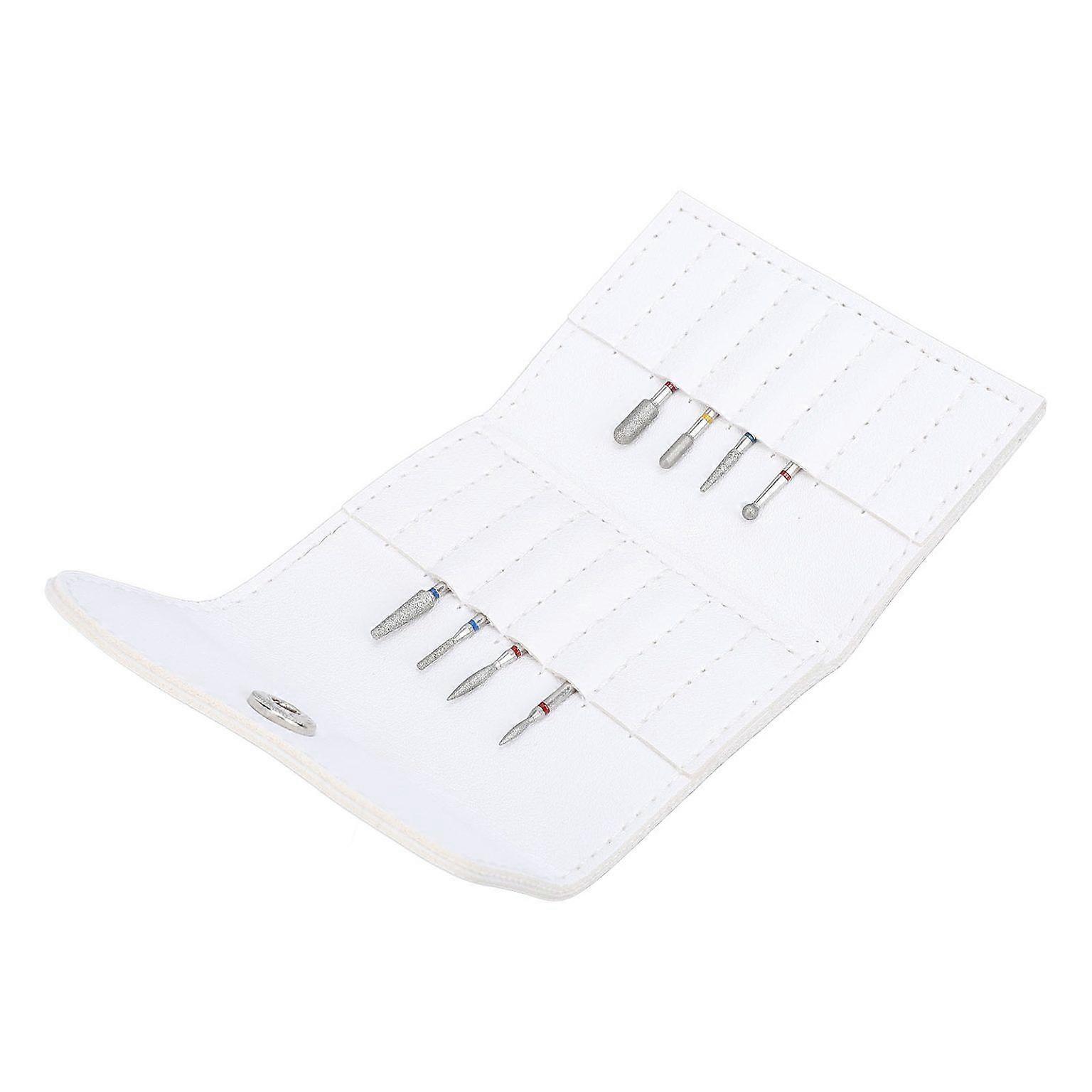 Manicure Bit Set with PU Leather Storage Bag - Nail Care Essentials