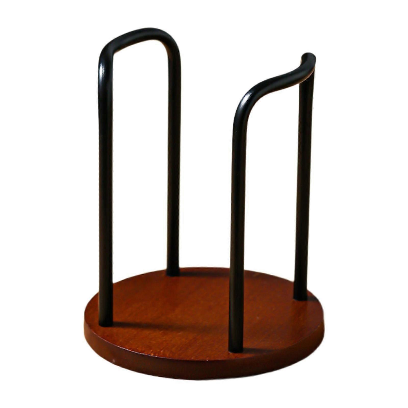 حامل أكواب موزع فنجان قهوة للقهوة والحليب والشاي مطعم الحمام أسود مفرد