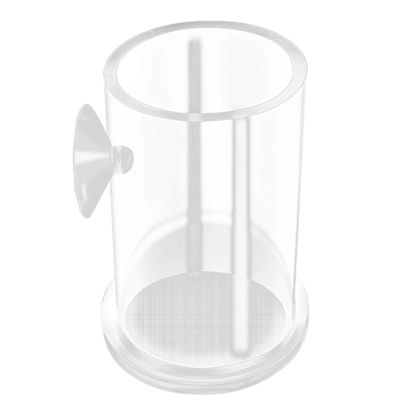 Clear Acrylic Shrimp Feeding Food Dish Aquarium Fish Tank Glass Feeding Jar Fish Feeder Brine Shrimp Feeding Aquarium M