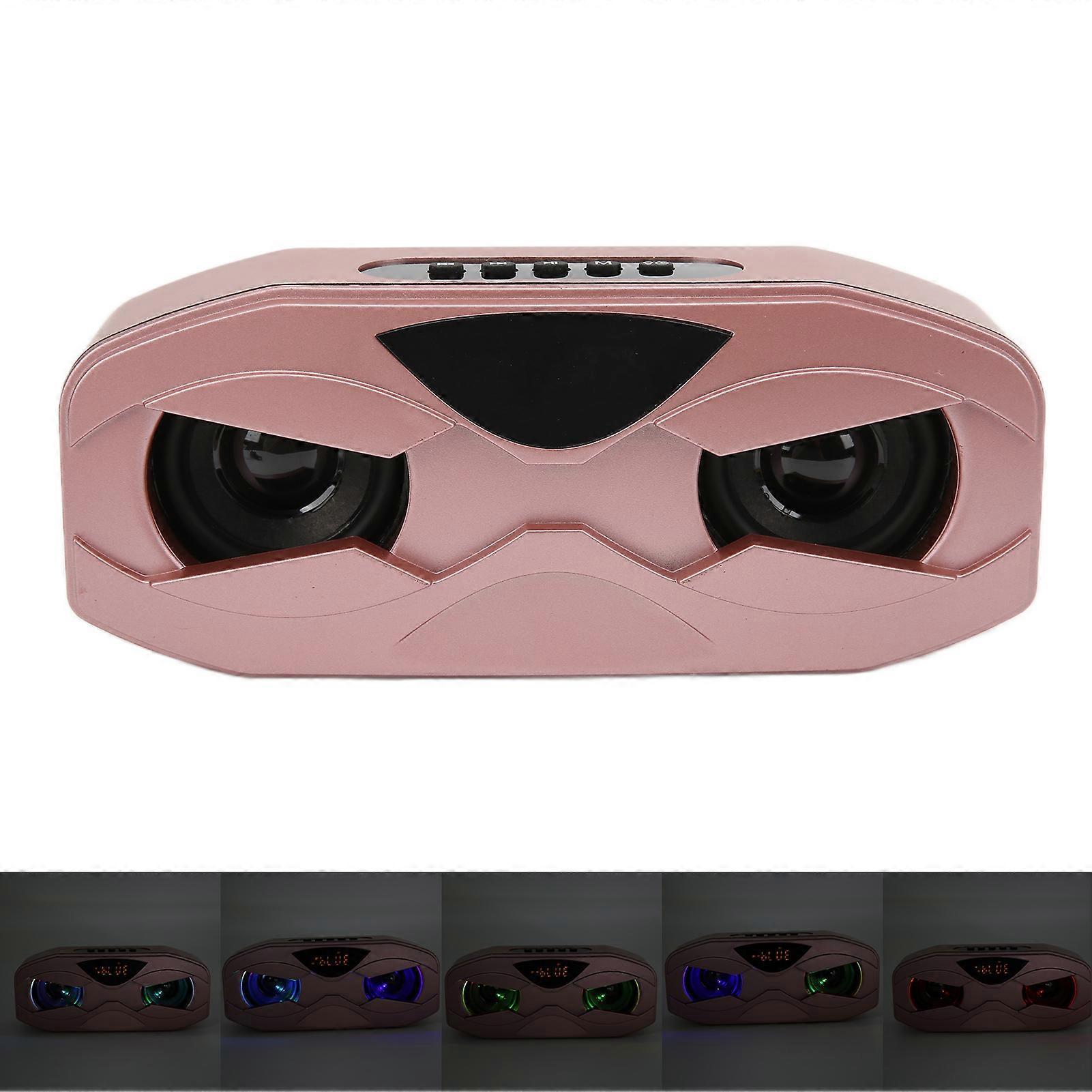 Robot Design Wireless Speaker 2500mAh Built-In Mic Rose Gold