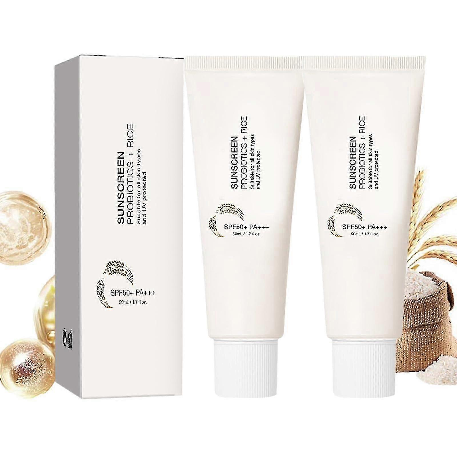 generic Relief Sun Rice + Probiotics SPF50+ Rice Sunscreen PA++++ Moisturizing, brightening, non-greasy, non-whitening daily cleansing sunscreen -GSLA