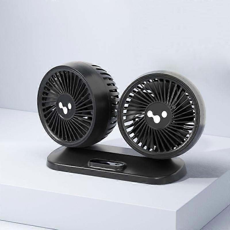 12v/24v διεπαφών USB ανεμιστήρων αυτοκινήτων ισχυρός διπλός επικεφαλής ηλεκτρικός ανεμιστήρας