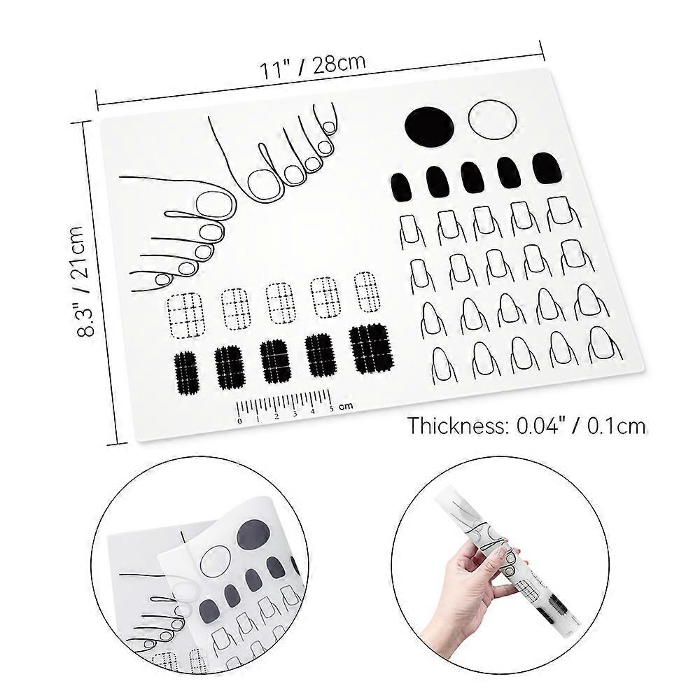 INF Silikonmatta för nagelträning