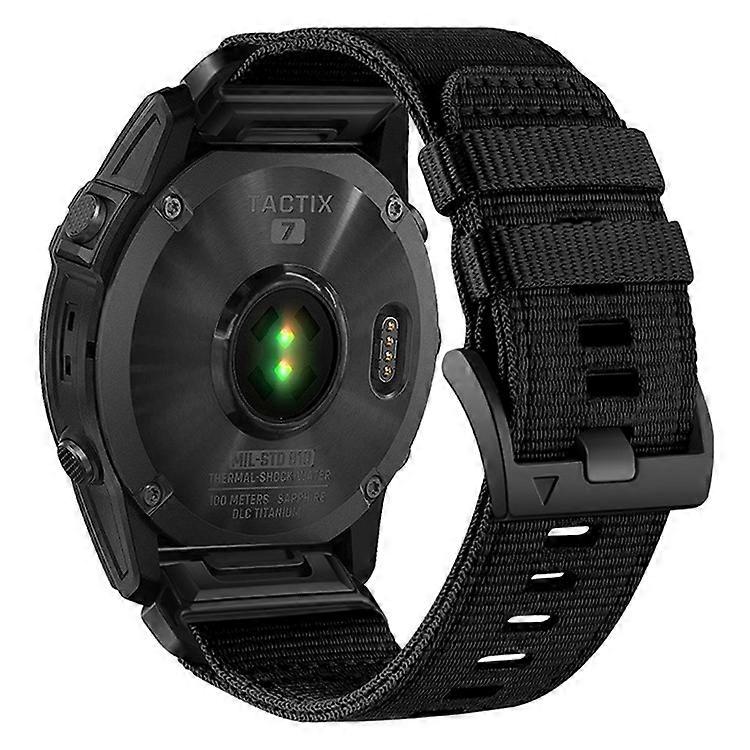 26mm Canvas Nylon Quick Release Strap Compatible For Garmin Fenix 8 51mm / Fenix 7X / 6X