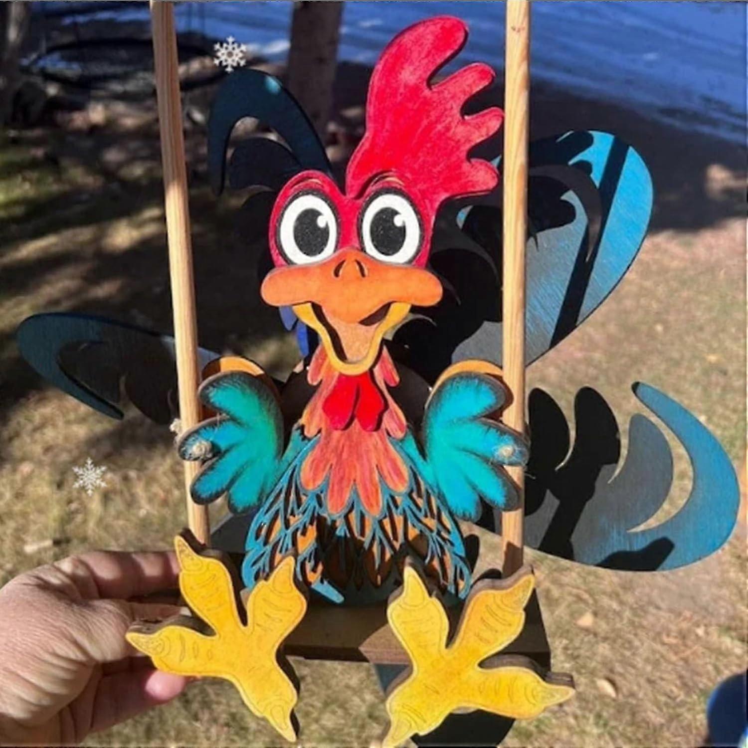 Animal Windspinner Courtyard Art Decoration, Outdoor Hanging Wind Spinner, Kinetic Wind Spinner, Funny Animal Windspinner