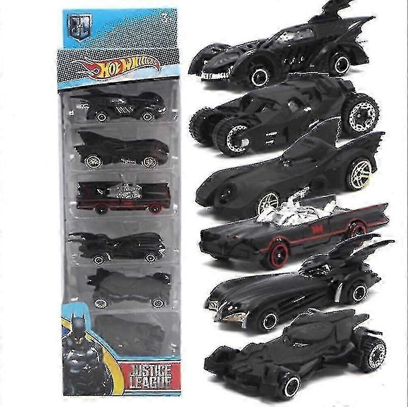 Sada 6 Batmobile auto hračka vozidla kov
