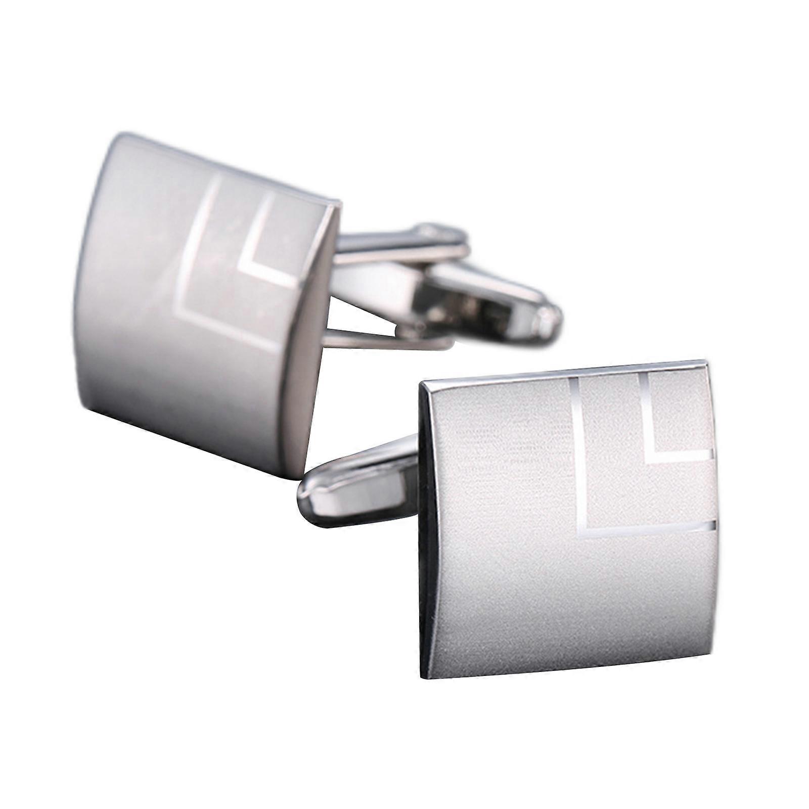 1 Pair Classic Men Square Cufflinks Shirt Cuff Links Studs for Wedding