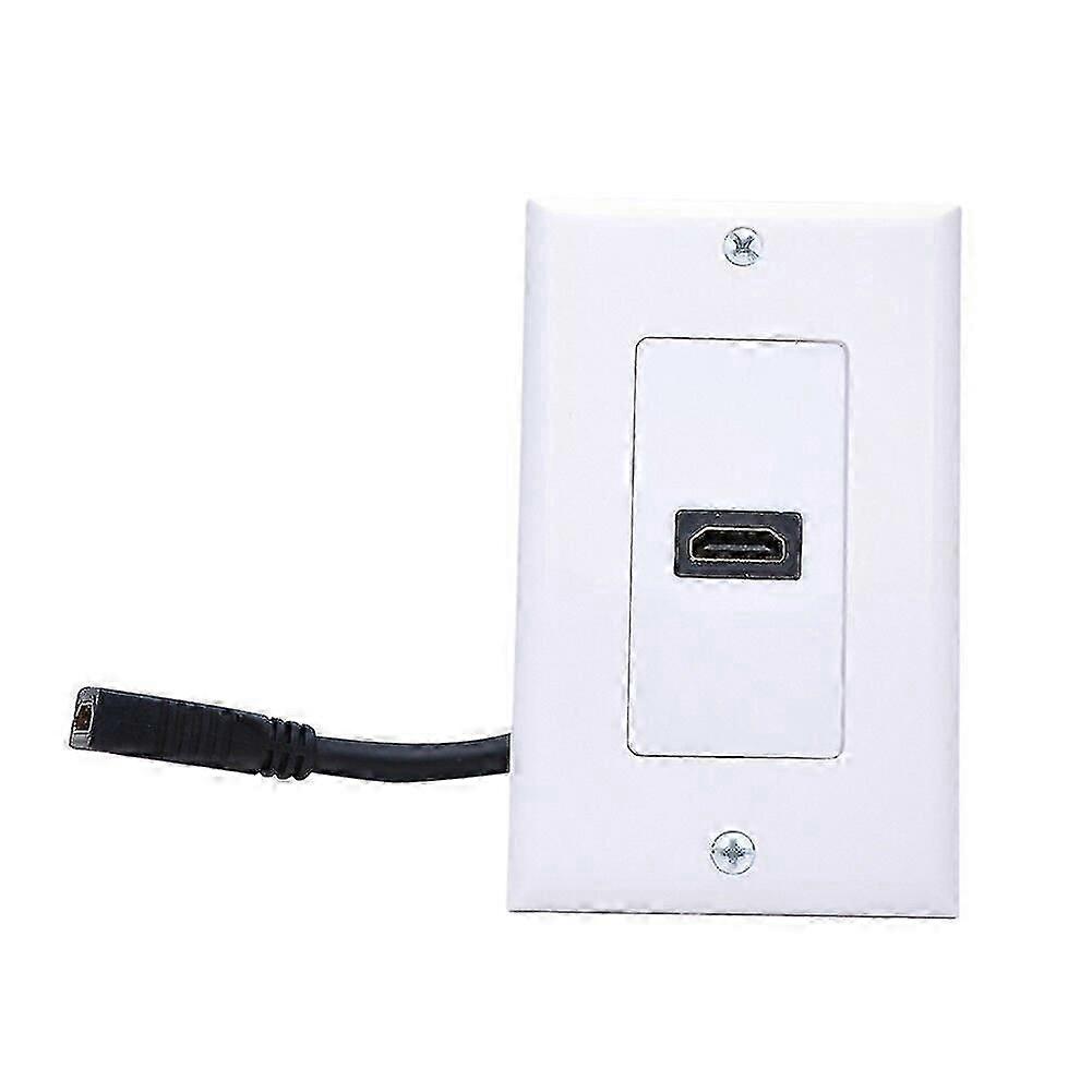 منفذ أنثى واحد 4K HDMI متوافق مع الحائط لوحة لوحة غطاء مقبس مخرج موسع