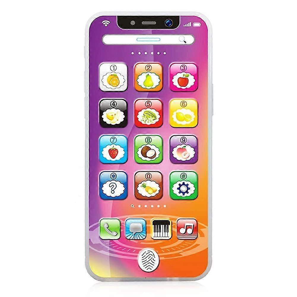 子供のためのおもちゃの携帯電話、子供の女の子のためのUSB充電式おもちゃの電話、赤ちゃんのためのダミー電話、子供のモバイルおもちゃ、ベビーミュージカルおもちゃダミー携帯電話、Mo