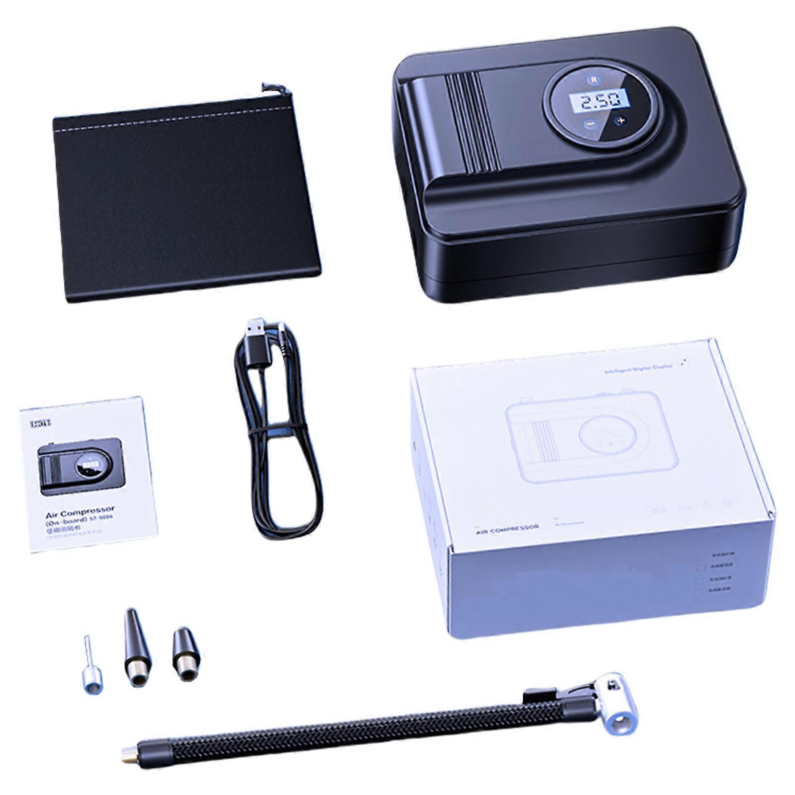 Digital/Pointer Type Tire Inflator for Car Bike Portable Car Air Compressor Tire Inflator Air Pumps with Flashlight