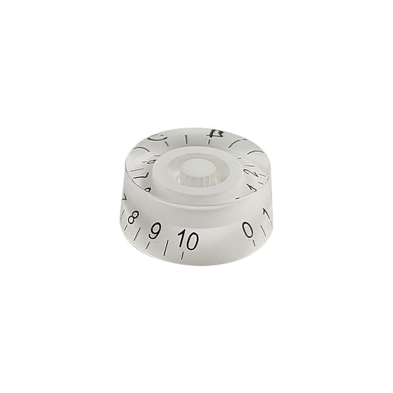 Guitar Knobs Guitar Jazzes Bass Potentiometer Knobs Turning Knobs Bass Effect Button Control Tuner Knobs Replacements  white black text