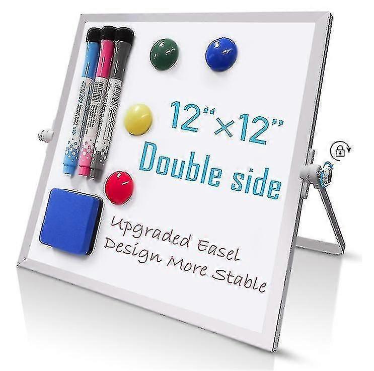 المحمولة الصغيرة مزدوجة الجانب الجاف محو المجلس الأبيض المغناطيسي مع الملحقات