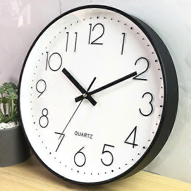 Modern Decor Clock Non Ticking Wall Clock Silent Round Wall Clock Quartz Clocks for Office School Bedroom Living Room
