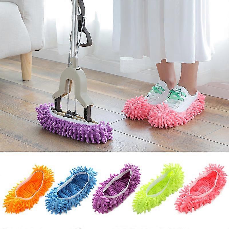 1pc Dust Cleaner Slippers House Bathroom Floor Cleaning Mop Cleaner Slipper Lazy Shoes Cover