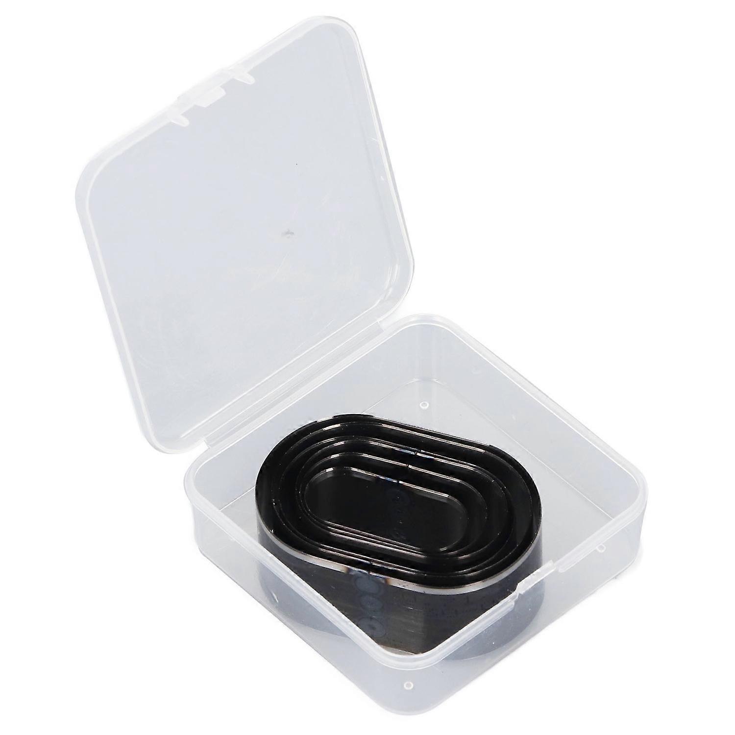 6PCS Set Leather Cutting Dies 35 40 45 50 55 60mm Long Diameter Elliptical Shape Leather Hollow Punc