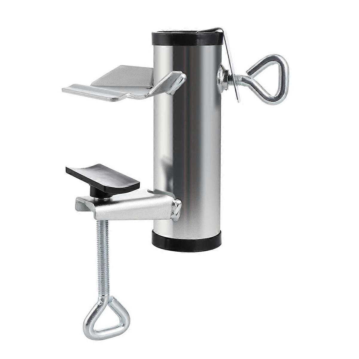 Patio Umbrella Holder,Deck Umbrella Clamp,Silver