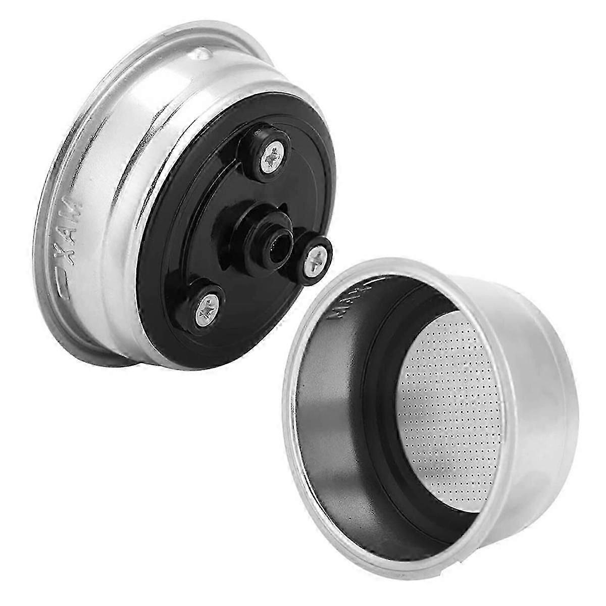 Edelstahl-Kaffeefilterkorb, 51 mm, Kaffee-Siebträgerkorb, abnehmbarer Siebträgerkorb für Espressomaschinen