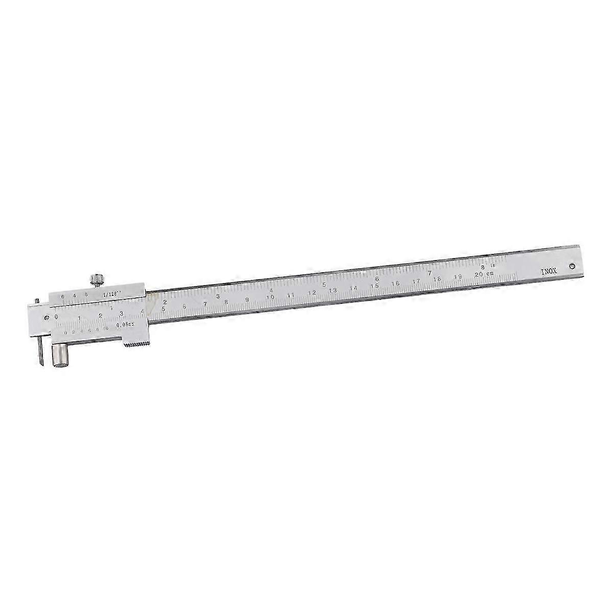 0-200mm Marking Vernier Caliper with Carbide Scriber Parallel Marking Gauging Ruler Measuring Instrument Tool